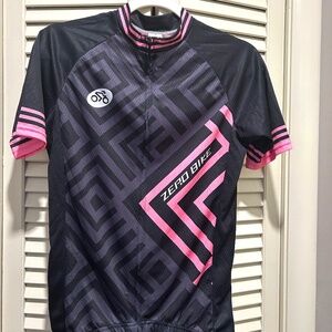 NWOT ZEROBIKE Women's Short Sleeve Cycling Jersey Jacket Shirt Quick Dry